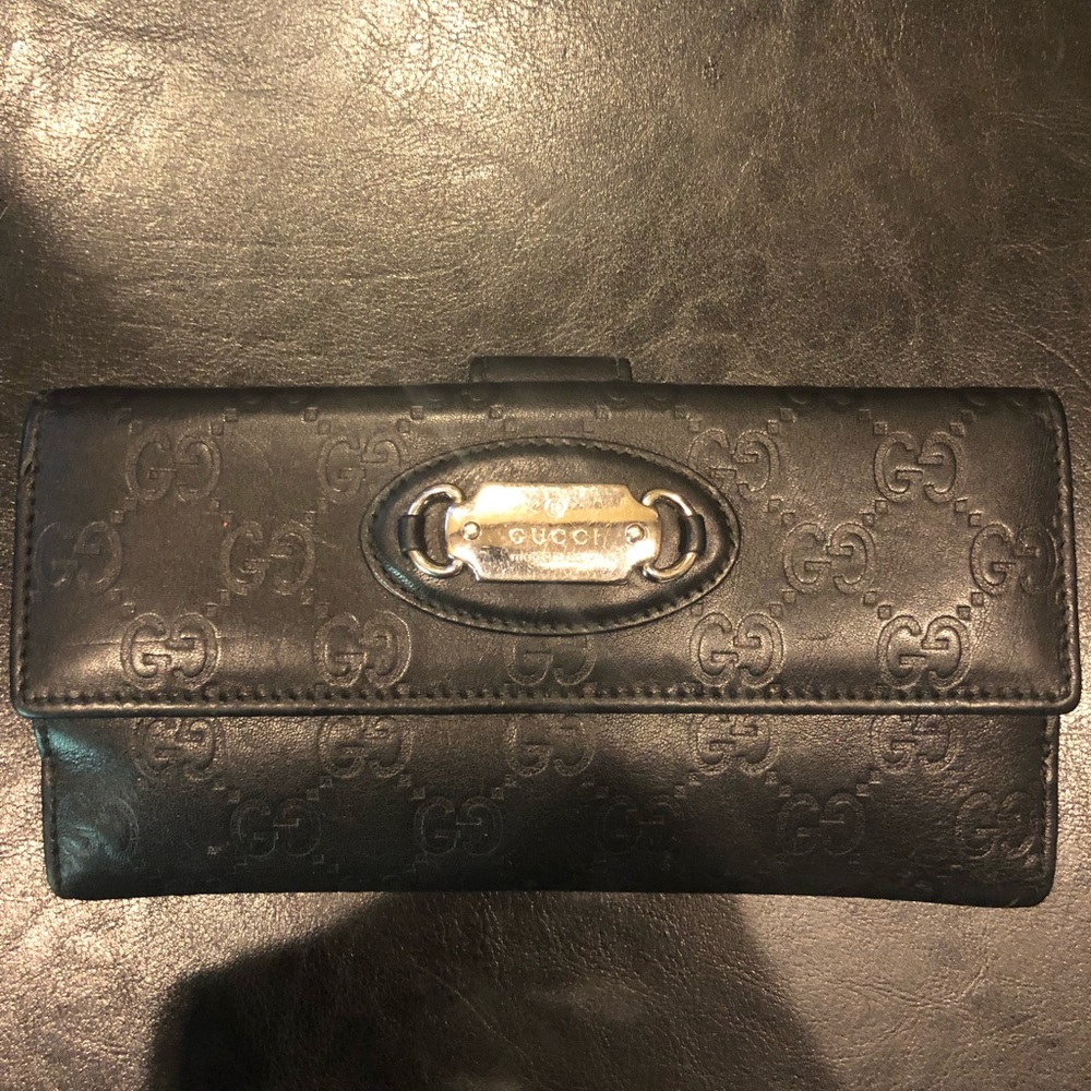 Quilted Genuine Leather Micro Gg wallet